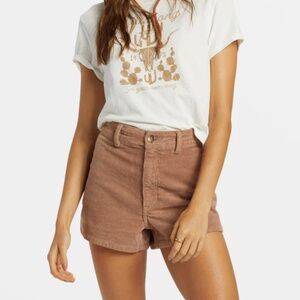 Billabong Free Fall Corduroy Shorts - Sweet Earth